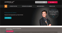 Desktop Screenshot of lederne.dk